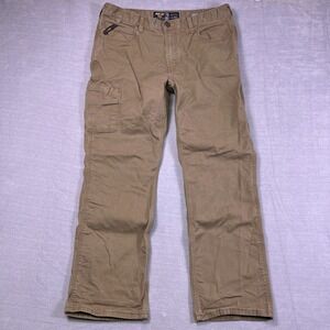 Ariat Mens Brown Rebar M4 Relaxed Fit Straight Carpenter Work Pants Size 38x32
